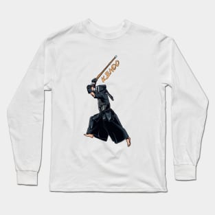 Kendo fighters with shinai - Kendo Long Sleeve T-Shirt